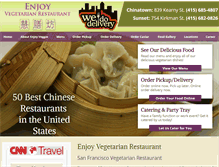 Tablet Screenshot of enjoyveggie.com